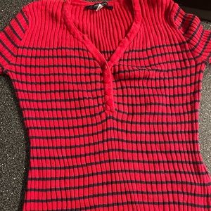 Blue and red stripped shirt … Size S